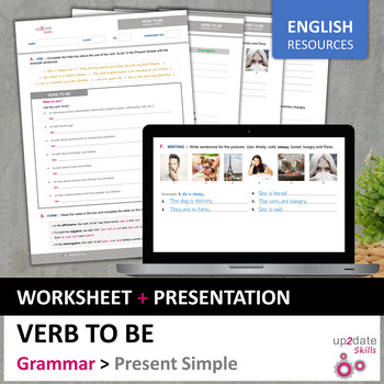 English Grammar Present Simple Verb To Be Exercises with Answers