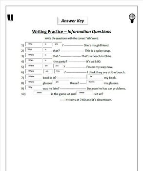 english grammar beginner esl worksheet information