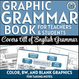 English Grammar Book - Graphics & Note-Taking Pages -Print