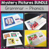 English Grammar and Phonics Mystery Pictures - Growing BUNDLE