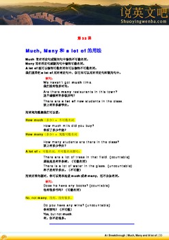Preview of English Grammar for Chinese Students (Elementary - Part 4)