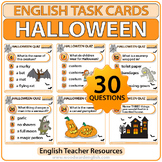 English Halloween Quiz – Task Cards