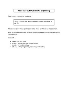 english 1 eoc essay examples