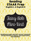 English I & II STAAR Mini Fairy Tale Unit w/ 3 Short Answer