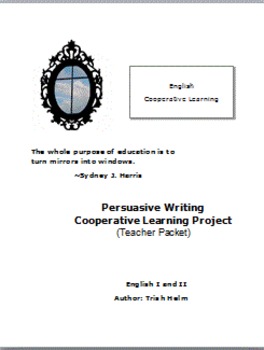 Preview of English  II Persuasive Writing Cooperative Learning Project (TE)
