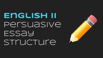Preview of English II - Argumentative Essay Structure Resource Bundle