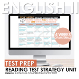 English II Reading Test Prep Strategy: Four Week Unit