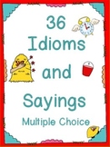 Idioms and Sayings  multiple choice tests