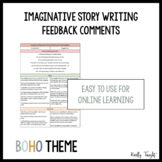 English Imaginative Story Writing Feedback Comments
