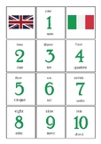 English -Italian   Number (1-50) Flash Cards