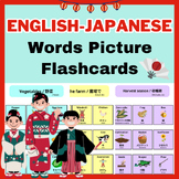 English-Japanese Flash Cards Vocabulary, Words Picture Flashcards