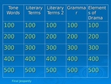 English Jeopardy Review Game
