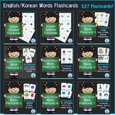 English/Korean Words Flashcards Bundle