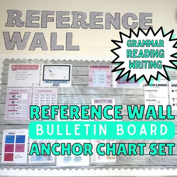 Preview of English Language Arts Complete Reference Wall Bulletin Board Anchor Chart Set