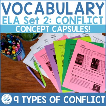 Preview of English Language Arts Concept Capsules = Set 2: Conflict