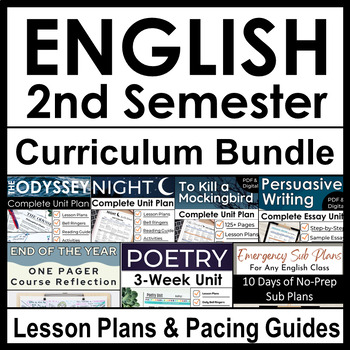 Preview of English Language Arts Curriculum w/ Lesson Plans for High School, 9th Grade