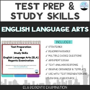 Preview of English Language Arts (ELA): Test Preparation and Study Skills (Regents)