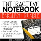 ELA Interactive Notebook Activities BUNDLE (essay, grammar