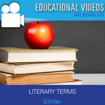Preview of Distance Learning & In Class ELA Literary Terms DIGITAL VIDEO LESSON BUNDLE