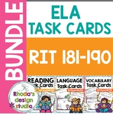English Language Arts Reading Task Cards 181-190 Spiral Re