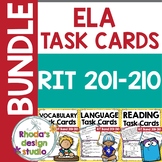 English Language Arts Reading Task Cards 201-210 Spiral Re