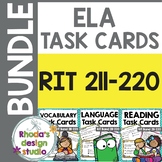 English Language Arts Reading Task Cards 211-220 Spiral Re