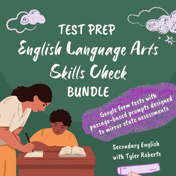 Preview of English Language Arts Skills Check Bundle: Prompts to Prepare for State Testing!
