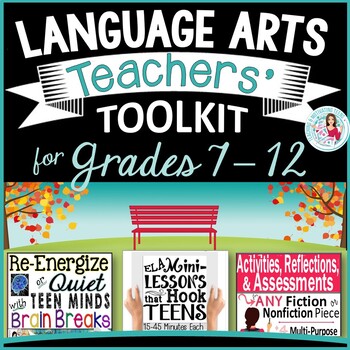 Preview of English Language Arts Teacher's Toolkit Bundle | Back to School | Middle & High 