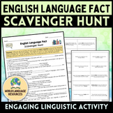 English Language Fact Scavenger Hunt