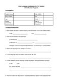 English Language Learner Questionnaires for Differential D