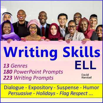 Preview of English Language Learner Worksheets: 403 Writing Prompts