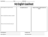 English Language Objectives Goalsheet