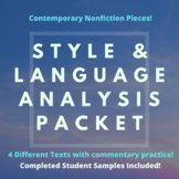 English Language Style and Language Analysis Packet