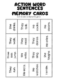 English Learner Memory Game *Action Word Sentences* ESL/ELD