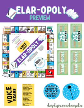 Preview of English Monopoly Style Vocabulary Game