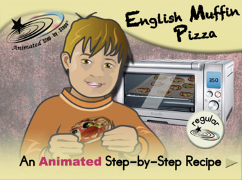 Preview of English Muffin Pizza - Animated Step-by-Step Recipe - Regular