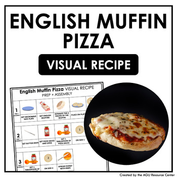 Preview of English Muffin Pizza Visual Recipe | Activities for Special Education