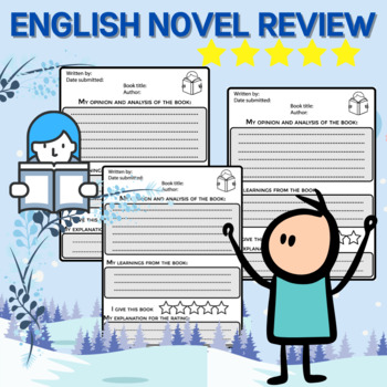 Preview of English Novel Review,Journal and Planner