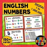 NUMBERS 1-1,000,000 BOOM CARDS BUNDLE ⭐ English Numbers Bo