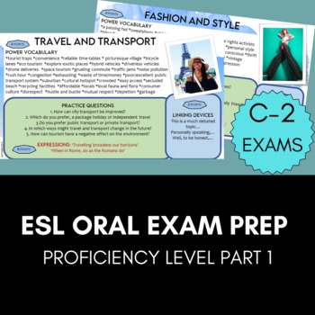 Preview of English Oral Exam Prep C2 part 1 Most Common Topics