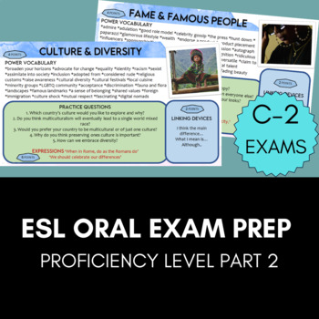 Preview of English Oral Exam Prep C2 part 2 Most Common Topics