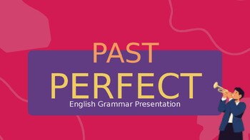 Preview of English Past Perfect Education Presentation: Colorful Illustrative Style