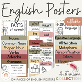 English Posters Bundle | AUSTRALIANA | Australian Flora and Fauna