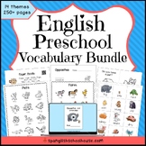 English Preschool Vocabulary Bundle for ELLs