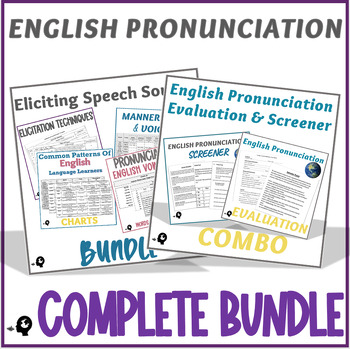 Preview of English Pronunciation Consonants and Vowels Complete Bundle