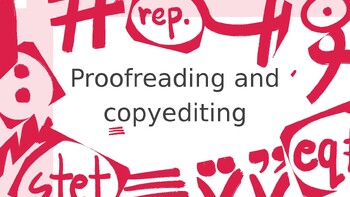 Preview of English Proofreading and Copyediting Presentation