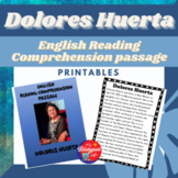 Dolores Huerta - English Biography Activity Printable - Wo