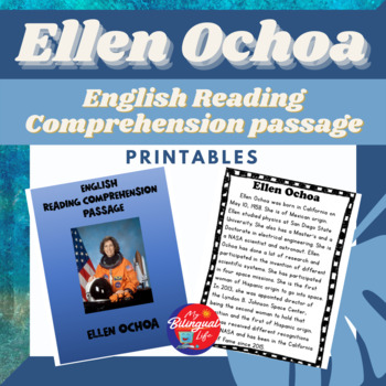 Preview of Ellen Ochoa - English Biography Activity Printable - Women's History