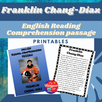 Preview of Franklin Chang-Diaz - English Biography Activity Printable for Hispanic Heritage