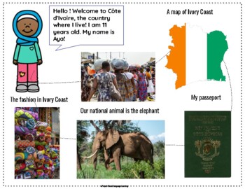 Preview of English Reading Comprehension: Meet Aya from the Ivory Coast